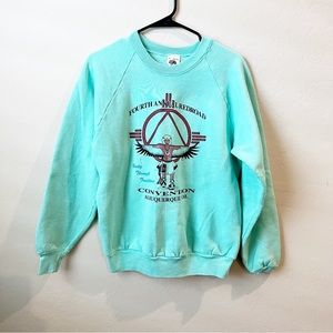 Vintage NM Redroad Convention Mint Green Sweatshirt L